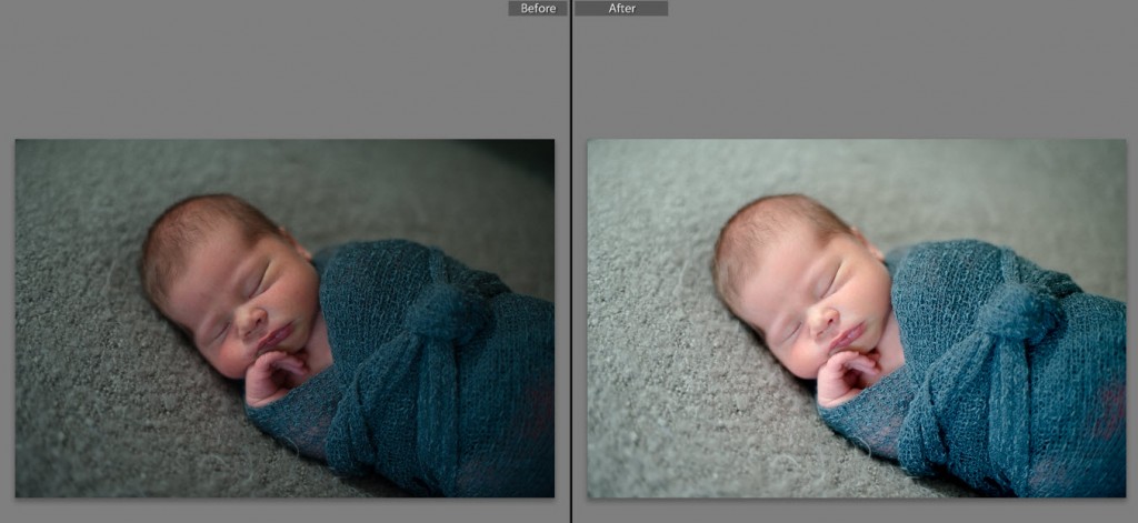 How to retouch Newborn Photos in Lightroom