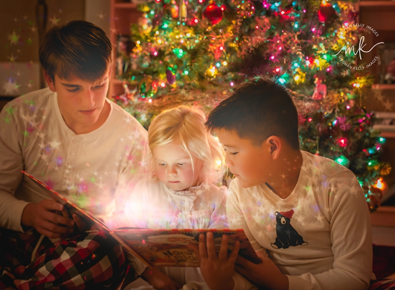 How to Create a Christmas Magic Book Photo
