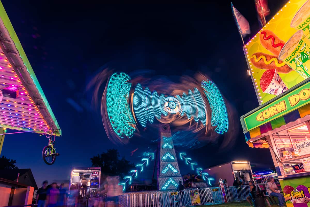 photo of carnival ride