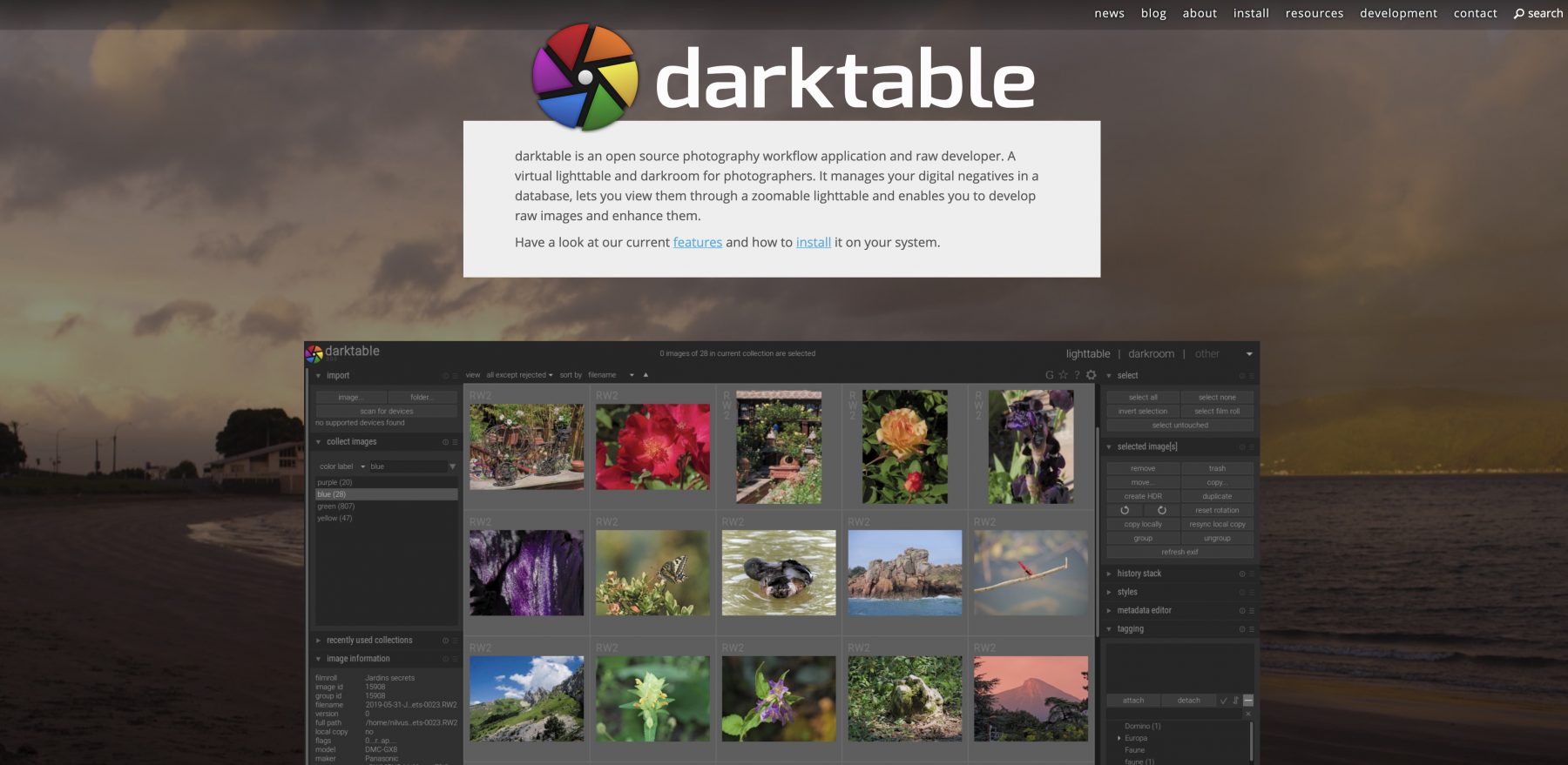 darktable presets download
