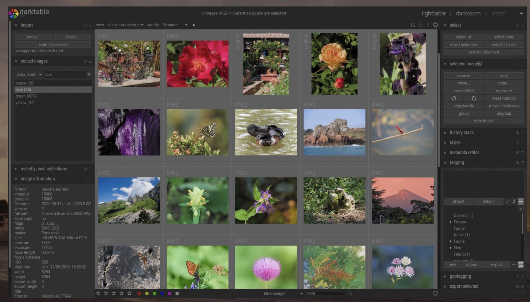 digital photo development with darktable tutorial files