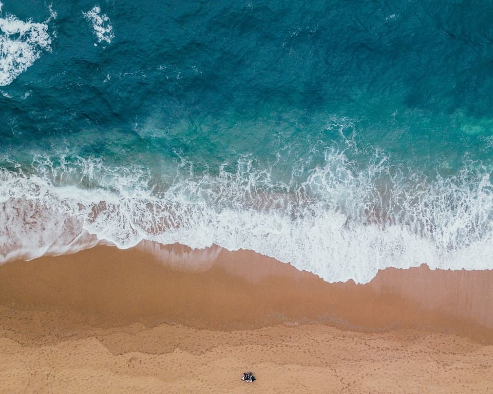 aerial perspective of beach